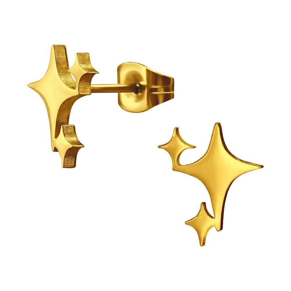 Stainless Steel Star Stud Earrings